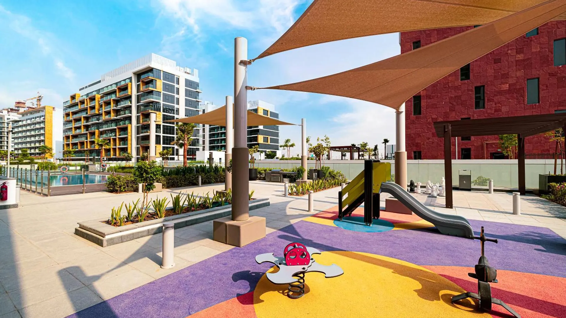 公寓 Brand New Studio In Azizi Riviera 迪拜 阿拉伯联合酋长国