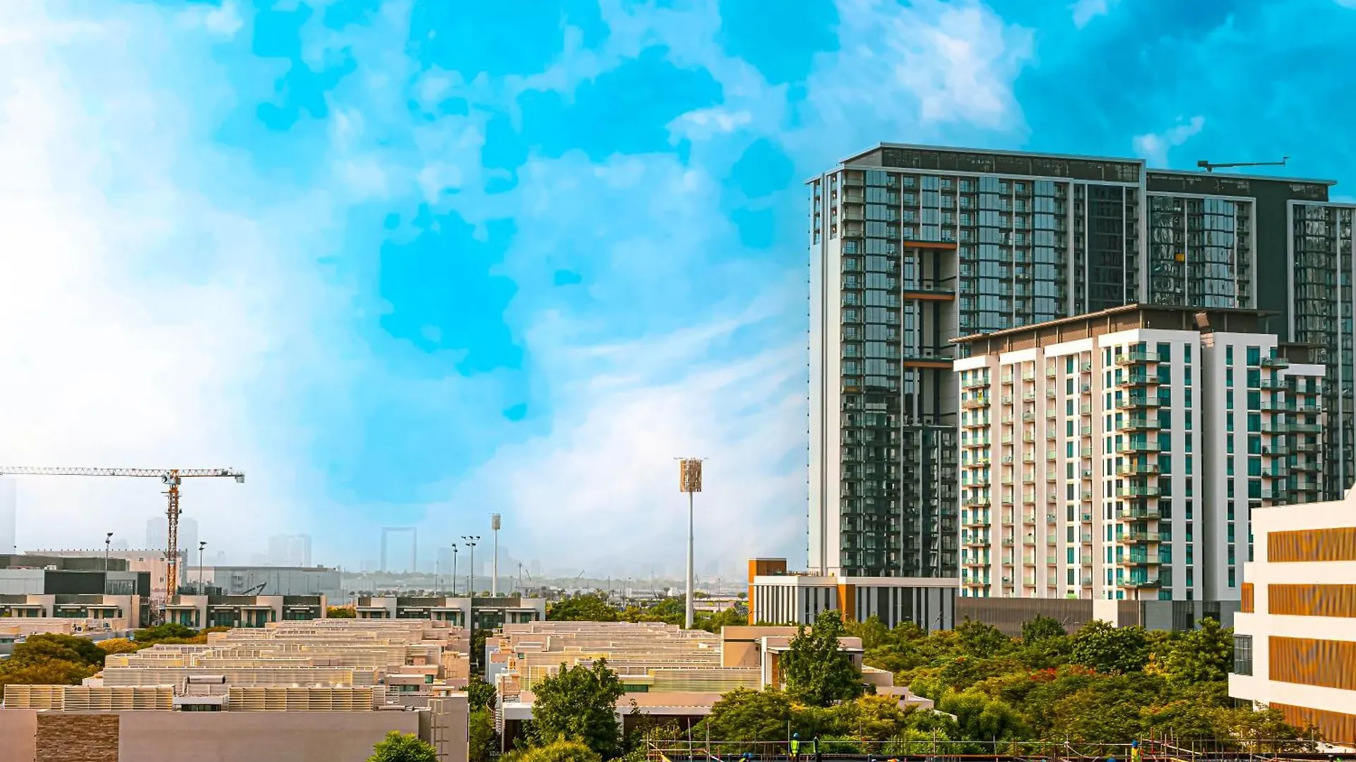 公寓 Brand New Studio In Azizi Riviera 迪拜